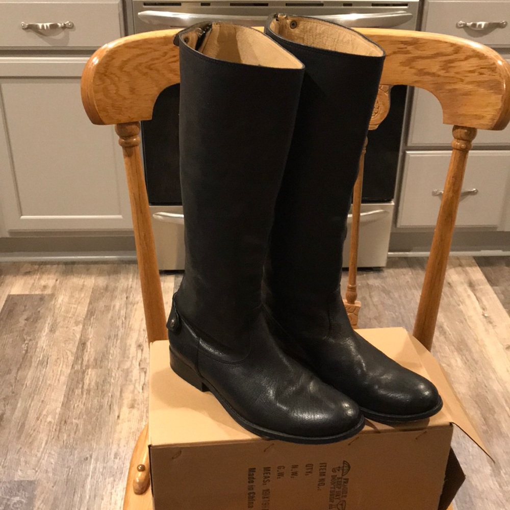Women’s Frye Melissa Button Back-zip Boots, Size 9
